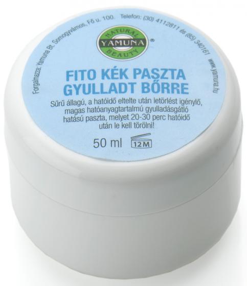 Yamuna - He�m�nkov� modra pasta 30ml - pro zan�cenou k��i s azulenem (v�ta�ek z he�m�nku)