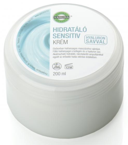 Yamuna - Hydrogenn� kosmetick� kr�m s kolagenem a kyselinou hyaluronovou 200ml - pro citlivou ple�