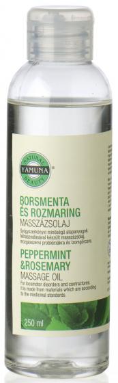 Yamuna - Masážní a tělový olej 250ml - máta peprná a rozmarýn (pohybový aparát)