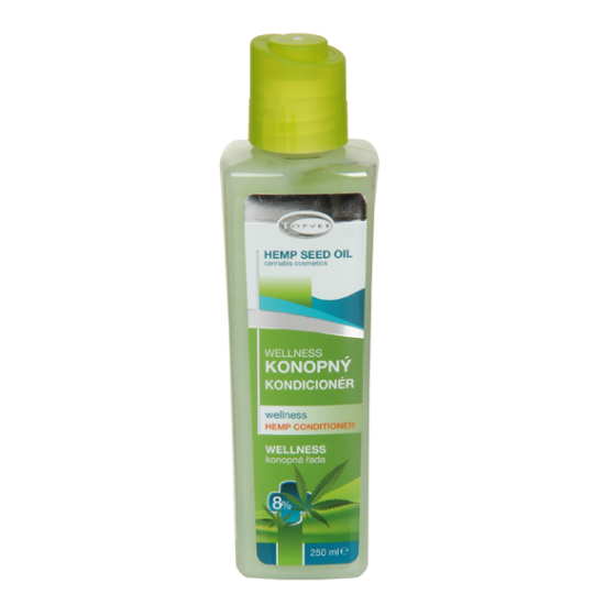 Topvet - Wellness konopný kondicionér 8% 250ml - šetrně regeneruje, navrátí jim lesk, pružnost a vitalitu.