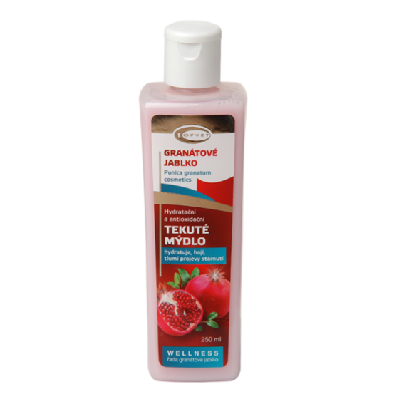 Topvet - Granátové jablko - wellnes tekuté mýdlo 250ml - hydratace, elasticita, zjemňuje pokožku