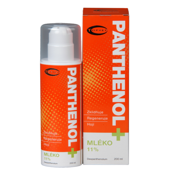 Topvet - Panthenol+ mléko 200 ml - bez konzervačních látek