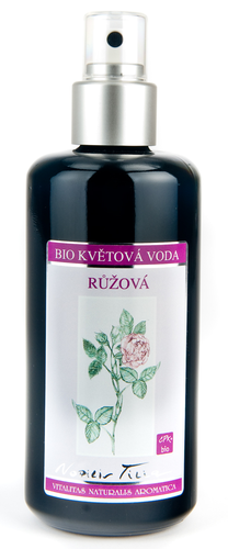 Nobilis - Květová voda růžová BIO 200 ml - pro suchou, citlivou a delikátní pokožku, regeneruje zralou pleť a navrací jí svěžest a vitalitu