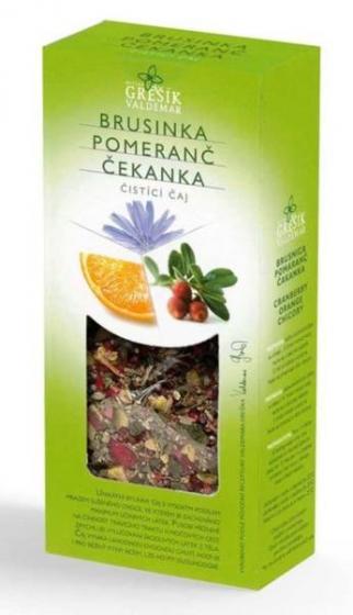 Grešík - Brusinka & Pomeranč & Čekanka 50 g - bylinný čaj sypaný