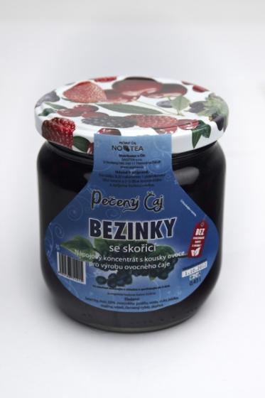 Černý bez (bezinky) se skořicí - pečený ovocný čaj bez alkoholu