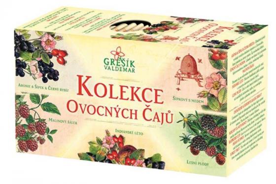 Grešík - Kolekce Ovocných čajů 5x4 nálevových sáčků