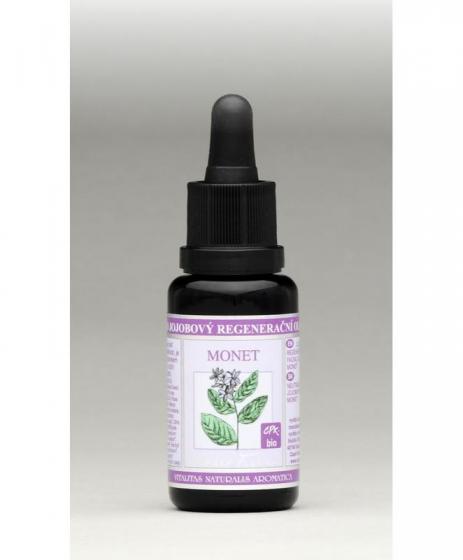 Nobilis - Obličejový regenerační olej Monet 20 ml - projasňuje pleť a dodává jí hebkost, obsahuje vzácné oleje z jasmínu a neroli