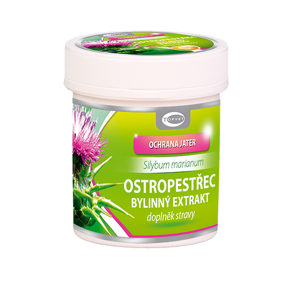 Topvet - Ostropestřec mariánský PLUS 60 tobol. - k ochraně jaterní tkáně, doplněk stravy