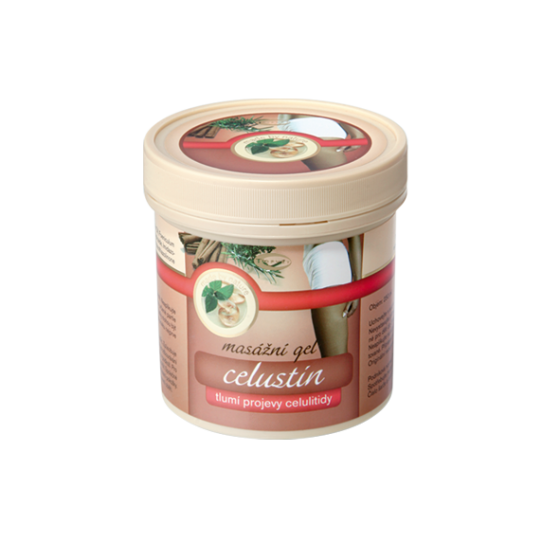 Topvet - Celustin masážní gel 250ml směs proti celulitidě