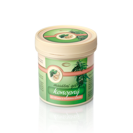 Topvet - Konopný masážní gel 250ml pro zdravou pokožku