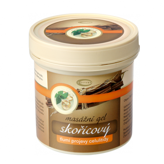 Topvet - Skořicový masážní gel 3000ml tlumí projevy celulitidy