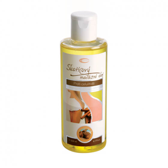 Topvet - Skořicový masážní olej 200ml proti celulitidě