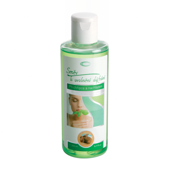 Topvet - Masážní olej k uvolnění dýchání 200ml při chřipce a nachlazení