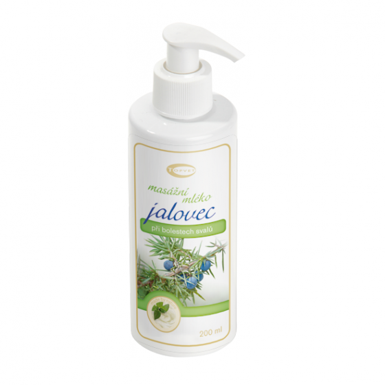 Topvet - Jalovcové masážní mléko 200ml na unavené svaly