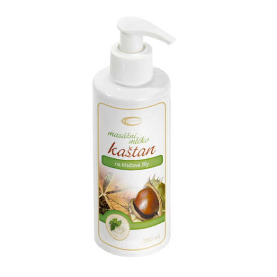 Topvet - Kaštanové masážní mléko 200ml na křečové žíly
