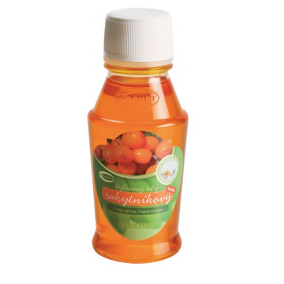 Topvet - Rakytnkov bylinn olej FORTE 100ml hoj a regeneruje, na spleniny omrzliny a rzn porann