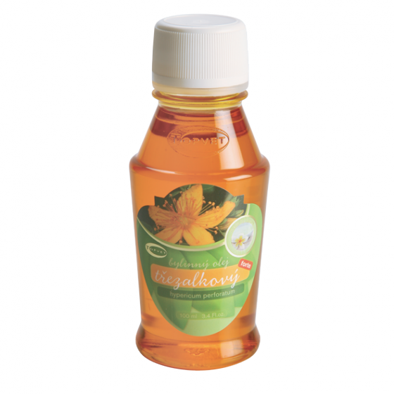 Topvet - Třezalkový bylinný olej FORTE 100ml (Janův olej) na spáleniny, urychluje hojení ran
