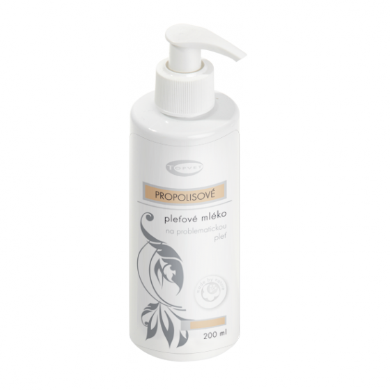 Topvet - Propolisové bylinné pleťové mléko 200ml pleť čistí a desinfikuje