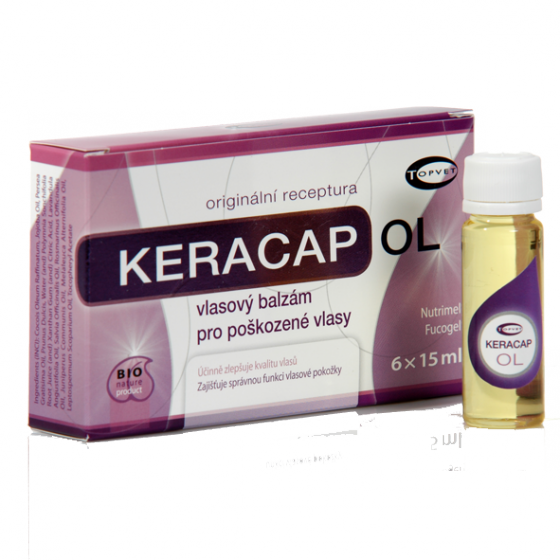 Topvet - Keracap OL 6x15ml vlasové sérum pro poškozené vlasy