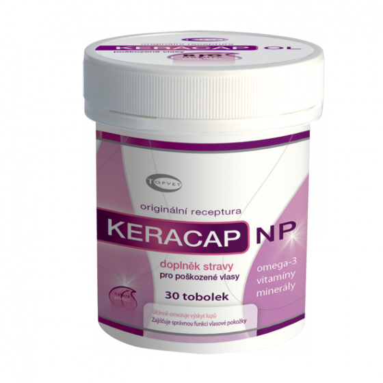 Topvet - Keracap NP 30tob. doplněk stravy pro poškozené vlasy
