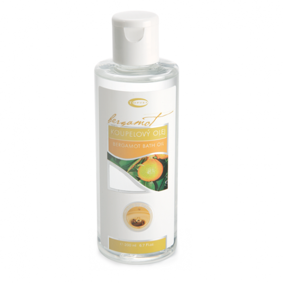Topvet - Bergamotový koupelový olej 200ml proti stresu, depresím, dýchání, snižuje teplotu