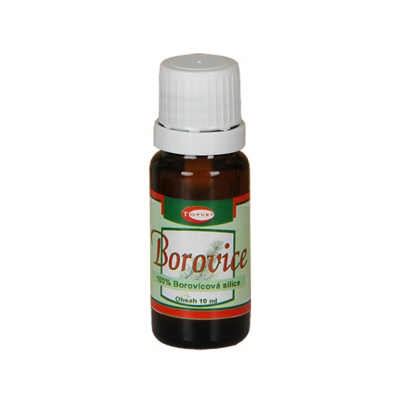Topvet - Borovice 100% silice 10ml horní cesty dýchací, nachlazení, kašel...