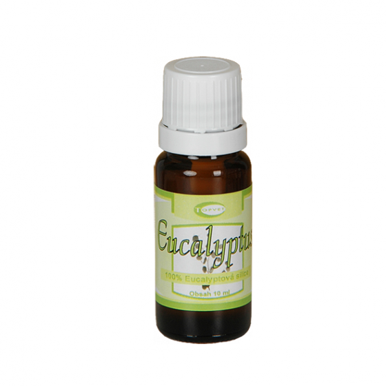 Topvet - Eukalypt 100% silice 10ml antiseptick, protizntliv, desinfekn a antimikrobiln inky