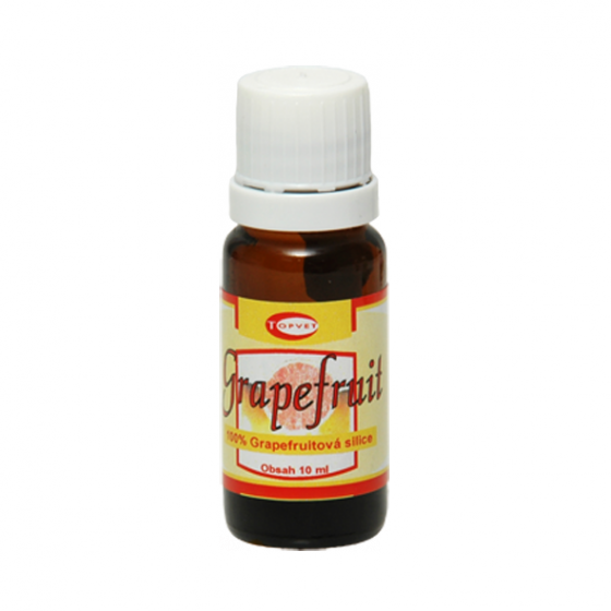 Topvet - Grapefruit 100% silice 10ml má značné antidepresivní účinky, psychostimulant
