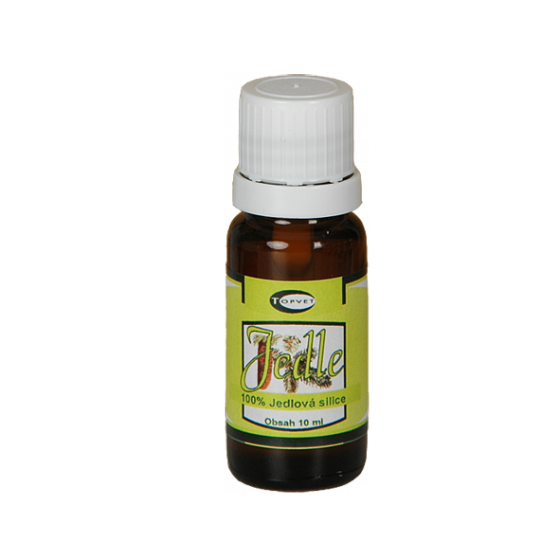 Topvet - Jedle 100% silice 10ml dýchání, má antiseptický účinek, rozpouští hleny a čistí vzduch