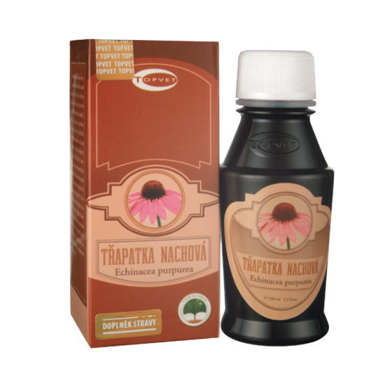 Topvet - Echinacea tinktura 100ml - kapky - stimuluje imunitu, při chřipce a nachlazení