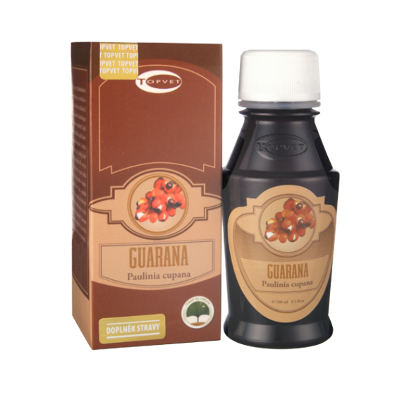 Topvet - Guarana tinktura 100ml - kapky - povzbuzující účinky, snižuje bolest a pocit únavy