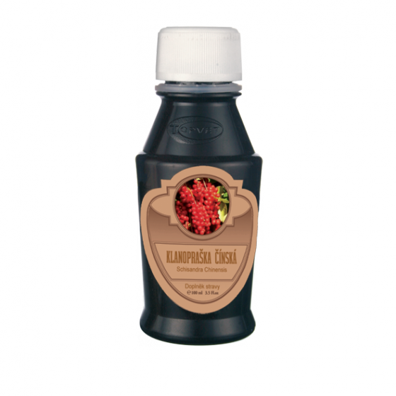 Topvet - Klanopraška - Schizandra 100ml - kapky - povzbuzuje centrální nervovou soustavu, stimuluje kardiovaskulární systém