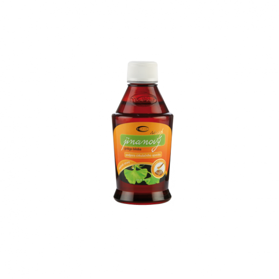 Topvet - Jinan bylinný sirup 320g - podpora cirkulačního aparátu (Ginkgo Biloba - Jinan dvoulaločný)