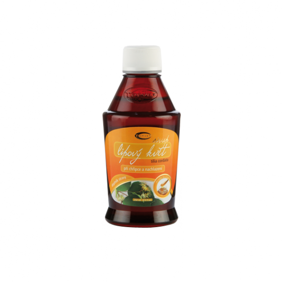 Topvet - Lipový květ bylinný sirup 320g - při chřipce a nachlazení