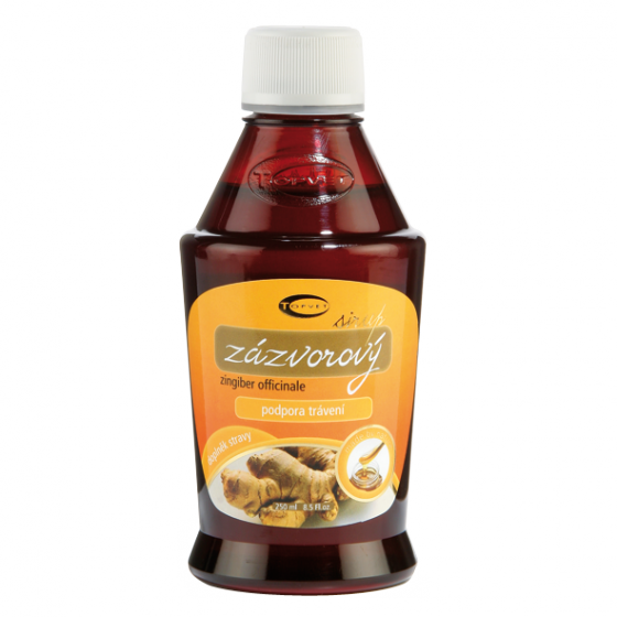 Topvet - Zázvorový bylinný sirup 320g - podpora trávení