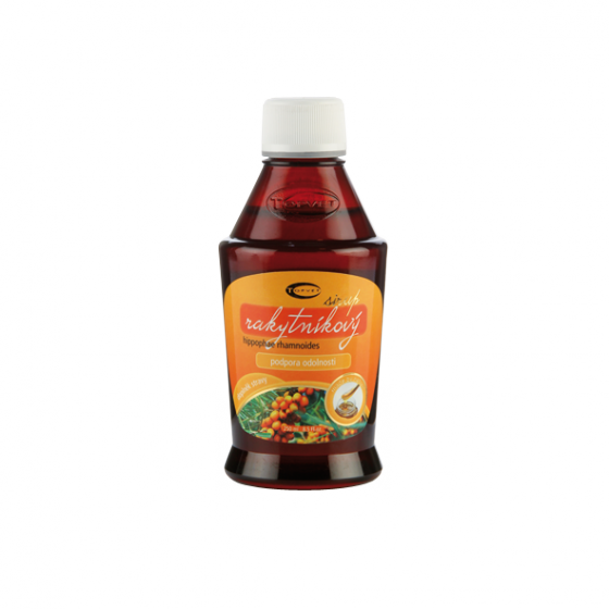 Topvet - Rakytníkový bylinný sirup 320g z čerstvé šťávy - podpora odolnosti