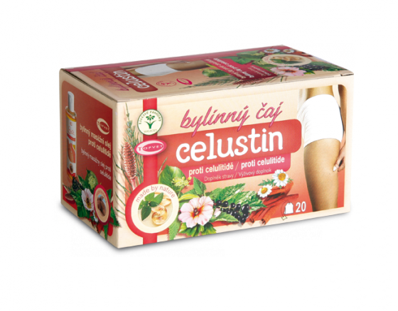 Topvet - Celustin čaj 20 sáčků - bylinný čaj proti celulitídě